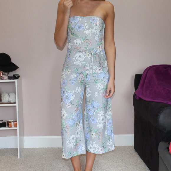 floral jumpsuit h&m